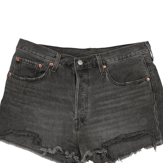 Vintage grey 501 Levis Denim Shorts - womens 32" waist