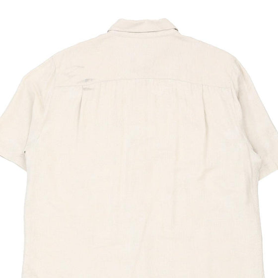 Vintage cream Caribbean Joe Hawaiian Shirt - mens large