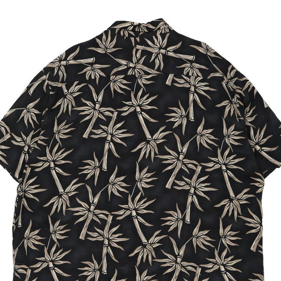 Vintage black Pierre Cardin Hawaiian Shirt - mens xx-large