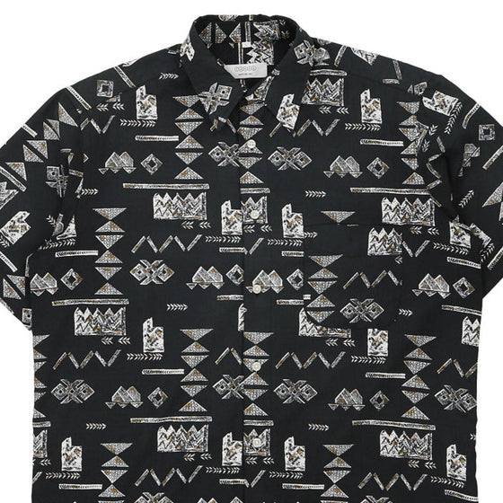 Vintage black Canada Patterned Shirt - mens large