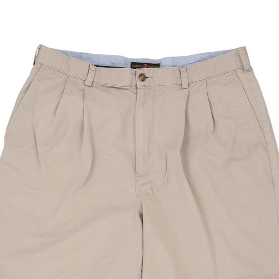 Vintage beige Tommy Hilfiger Shorts - mens 36" waist
