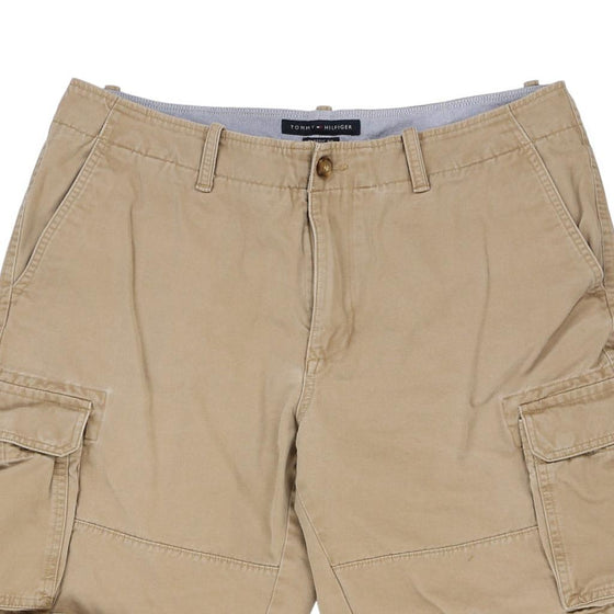 Vintage beige Tommy Hilfiger Cargo Shorts - mens 37" waist