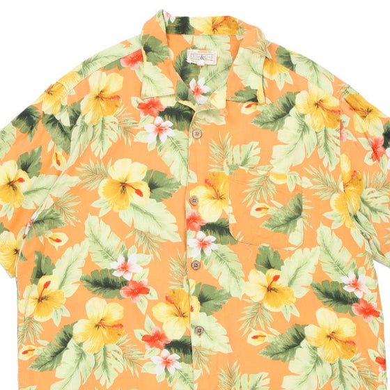 Vintage orange Ocean & Coast Hawaiian Shirt - mens x-large