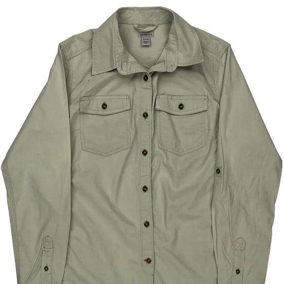 Carhartt Shirt - Small Beige Cotton Blend
