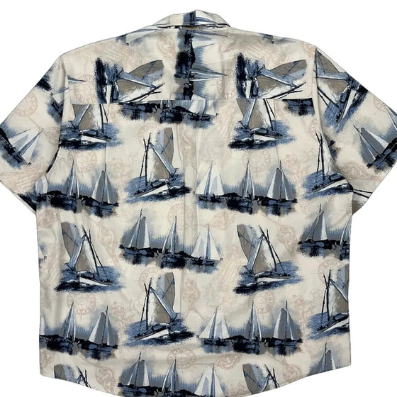 Crossings Hawaiian Shirt - Large Multicoloured Cotton