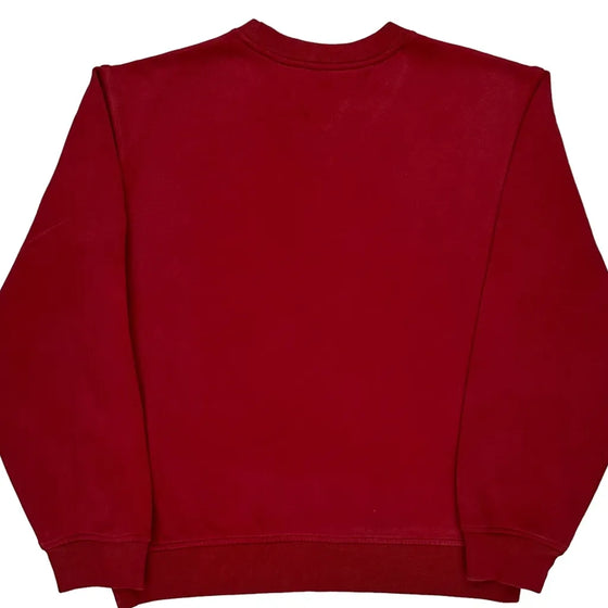 Tommy Hilfiger Sweatshirt - Medium Red Cotton Blend