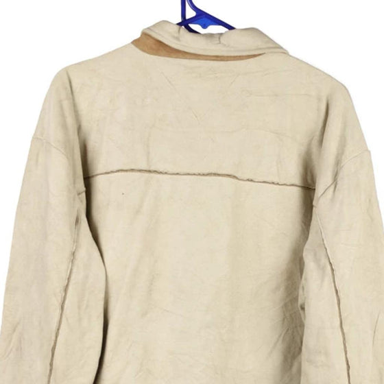 Vintage beige Tommy Hilfiger Overshirt - mens x-large