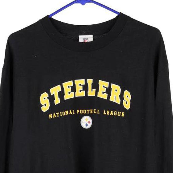 Vintage black Pittsburgh Steelers Nfl Long Sleeve T-Shirt - mens large