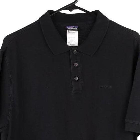 Vintage black Patagonia Polo Shirt - mens medium