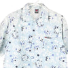 Vintage blue Pit Stop Patterned Shirt - mens medium