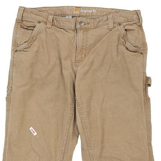Vintage brown Original Fit Carhartt Carpenter Trousers - mens 36" waist
