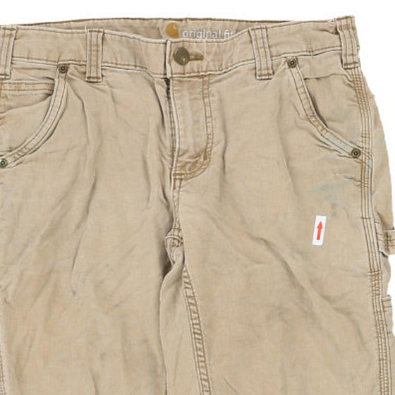 Vintage beige Lightly Worn Carhartt Carpenter Trousers - womens 30" waist