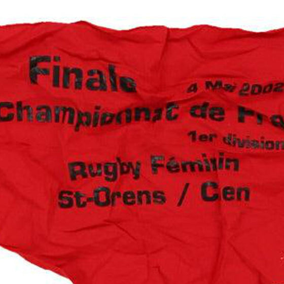 Vintage red Championnat De France Unbranded Scarf - womens no size
