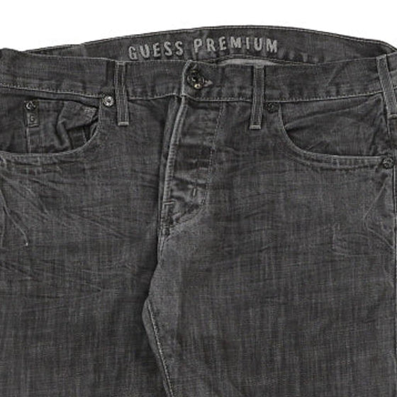 Vintage black Premium Guess Jeans - mens 37" waist