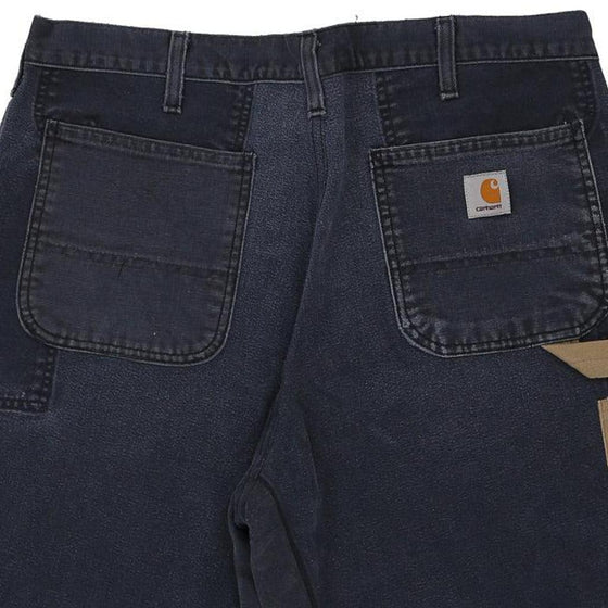 Vintage navy Rework Carhartt Carpenter Shorts - mens 36" waist