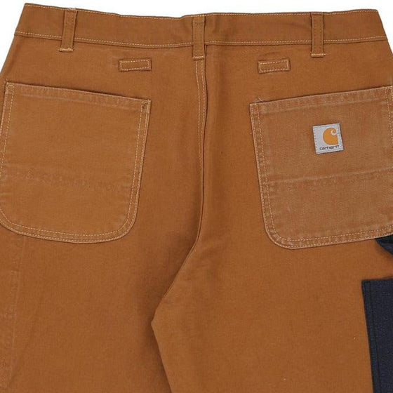 Vintage beige Rework Carhartt Carpenter Shorts - mens 35" waist