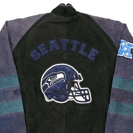 Vintage black Seattle Seahawks Nfl Varsity Jacket - mens large