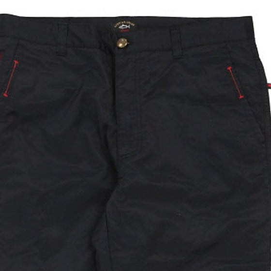 Vintage black Bootleg Paul & Shark Trousers - mens 32" waist