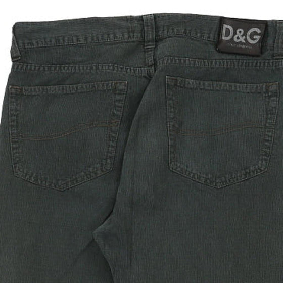 Vintage green Bootleg Dolce & Gabbana Trousers - womens 32" waist
