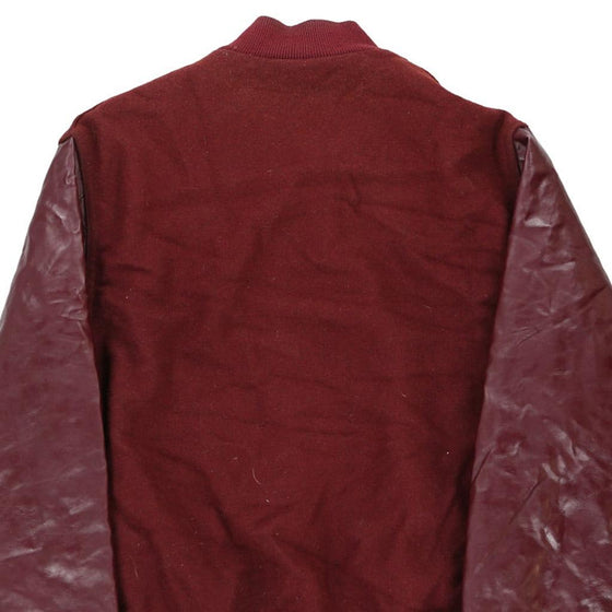 Vintage burgundy Holloway Varsity Jacket - mens x-large