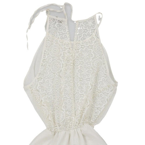 Vintage white Unbranded Mini Dress - womens medium