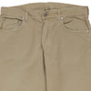 Vintagebeige Cotton Belt Trousers - mens 34" waist