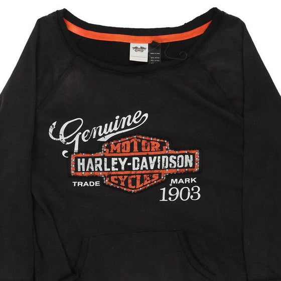 Vintage black Harley Davidson Sweatshirt - womens x-large