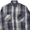 Vintage grey Unbranded Flannel Shirt - mens medium