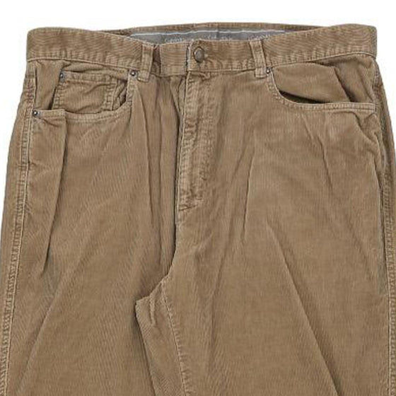 Vintage brown Calvin Klein Cord Trousers - mens 35" waist