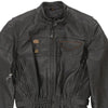 Harley Davidson Jacket - Medium Black Leather - Thrifted.com