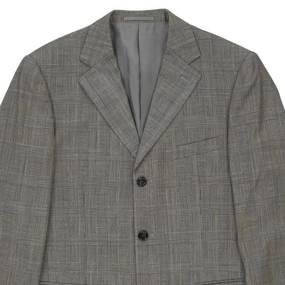 Luca Palazzi Blazer - Large Grey Merino Wool - Thrifted.com