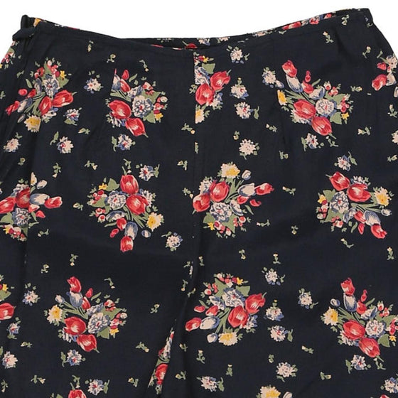 Vintage navy Details Wrap Skirt - womens 24" waist
