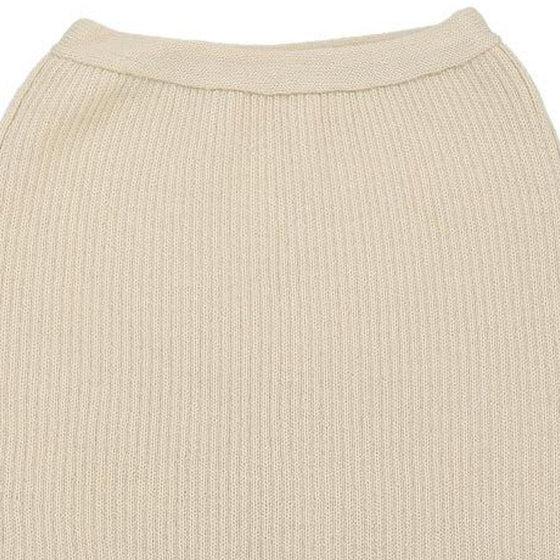 Vintage beige Onyx Cord Skirt - womens 30" waist