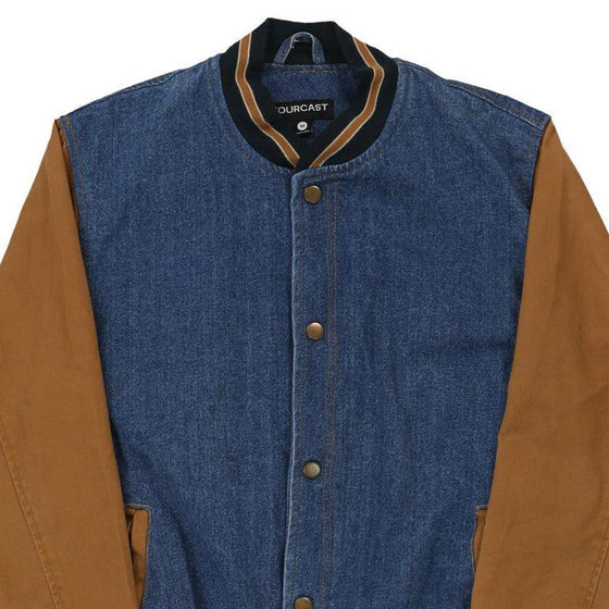 Vintage blue Fourcast Varsity Jacket - mens medium
