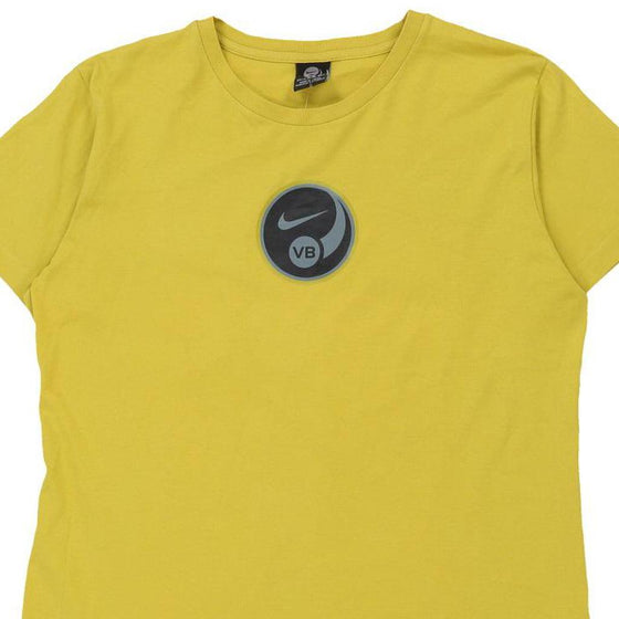 Vintage yellow Nike T-Shirt - womens x-large