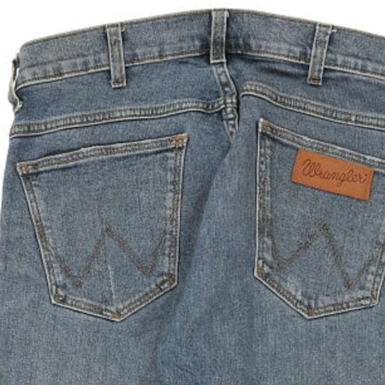 Wrangler Skinny Jeans - 32W UK 10 Blue Cotton - Thrifted.com