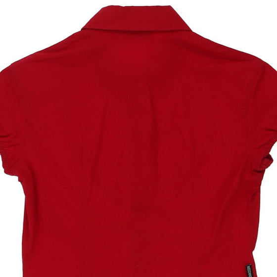 Vintage red Moschino Jeans Short Sleeve Shirt - womens medium