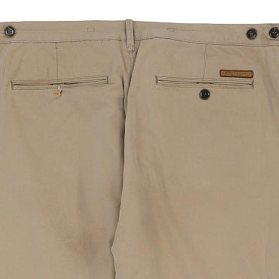 Vintage beige Burberry Brit Trousers - mens 37" waist