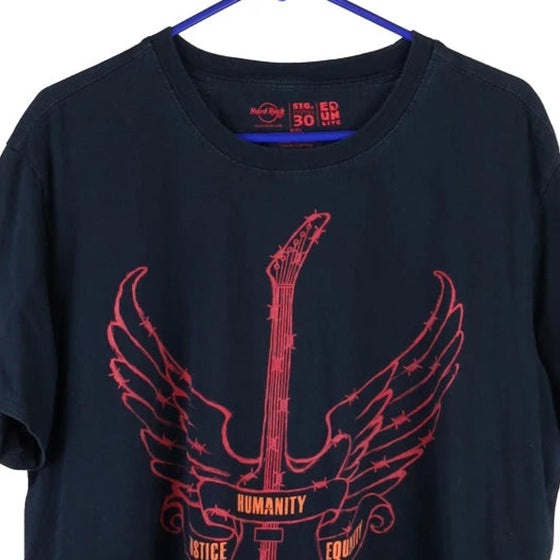 Vintage black U2 Hard Rock Cafe T-Shirt - mens x-large