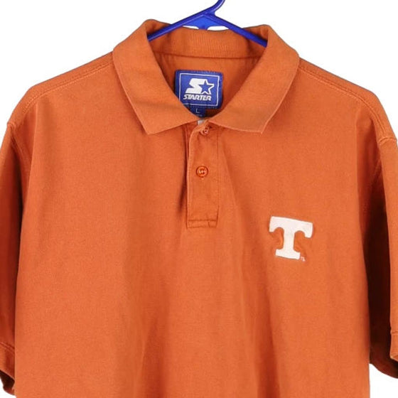 Vintage orange Starter Polo Shirt - mens large