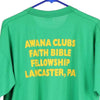 Vintage green Awana Clubs Fruit Of The Loom T-Shirt - mens x-large
