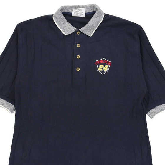 Vintage blue Gordon 24 Chase Authentics Polo Shirt - mens medium