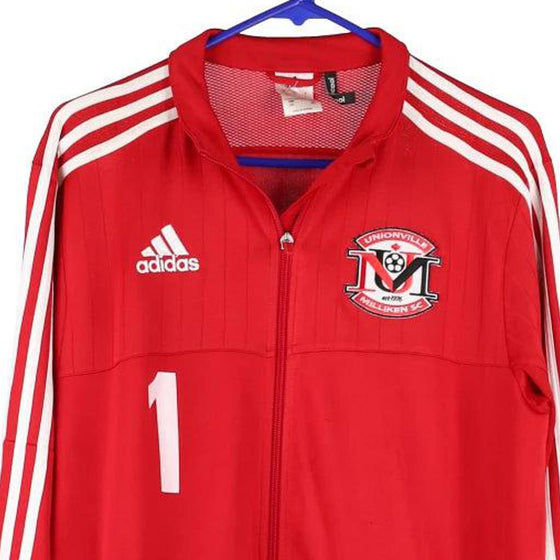 Vintage red Unionville Milliken SC Adidas Track Jacket - womens small