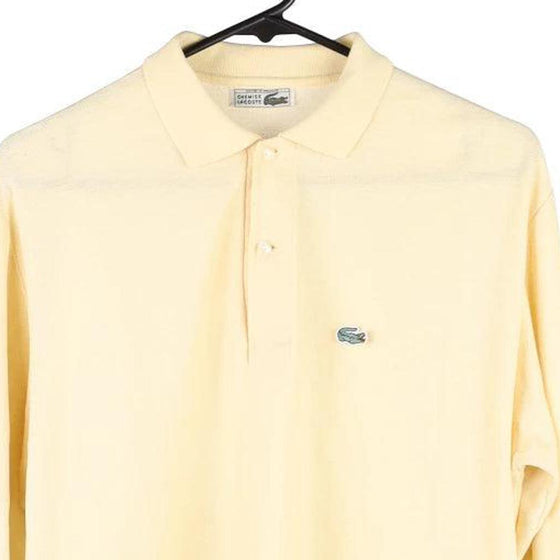 Vintage yellow Bootleg Lacoste Polo Shirt - mens medium