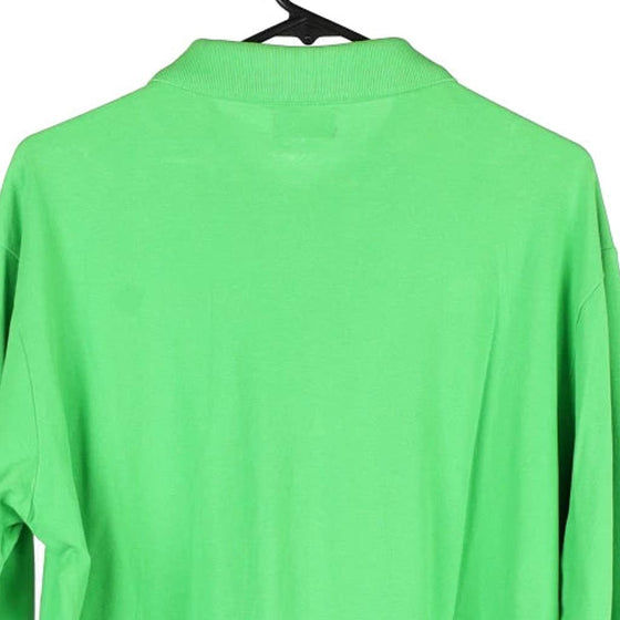 Vintage green Kappa Long Sleeve Polo Shirt - mens x-large