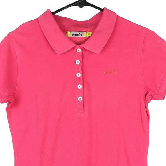 Vintage pink Diadora Polo Shirt - womens medium