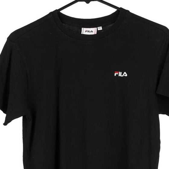 Vintage black Bootleg Fila T-Shirt - womens x-small