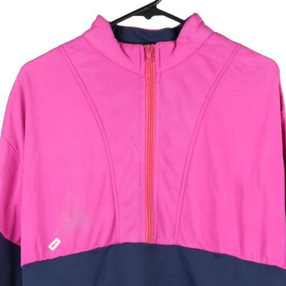 Vintage block colour Top Lady Track Jacket - womens medium