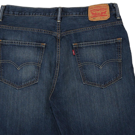 Vintage blue 569 Levis Denim Shorts - mens 36" waist