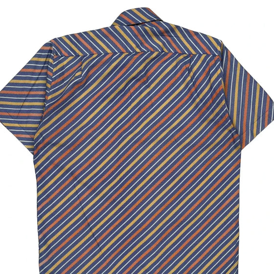 Fernando Pena Striped Short Sleeve Shirt - Large Multicoloured Cotton